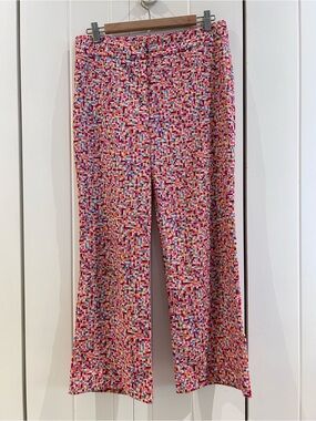 Zinc geometric patterned pants